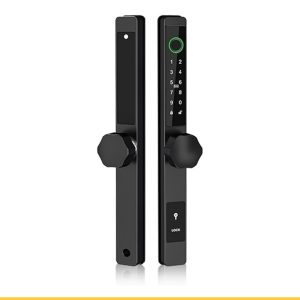 Cylindre connecté TTLock WiFi sur porte d'entrée profil européen