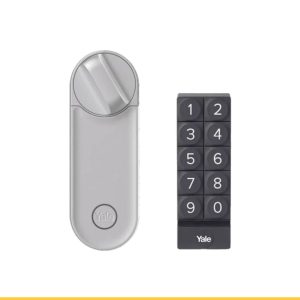 Serrure connectée codes temporaires Airbnb clavier PIN Génération code temporaire application serrure location saisonnière. Clavier rétroéclairé anti-espionnage serrure connectée Airbnb nuit